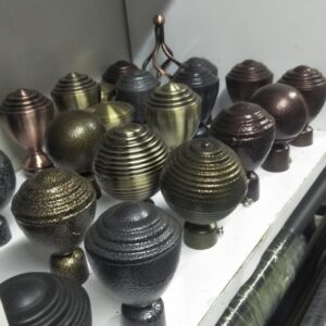 Jua kali flower finials